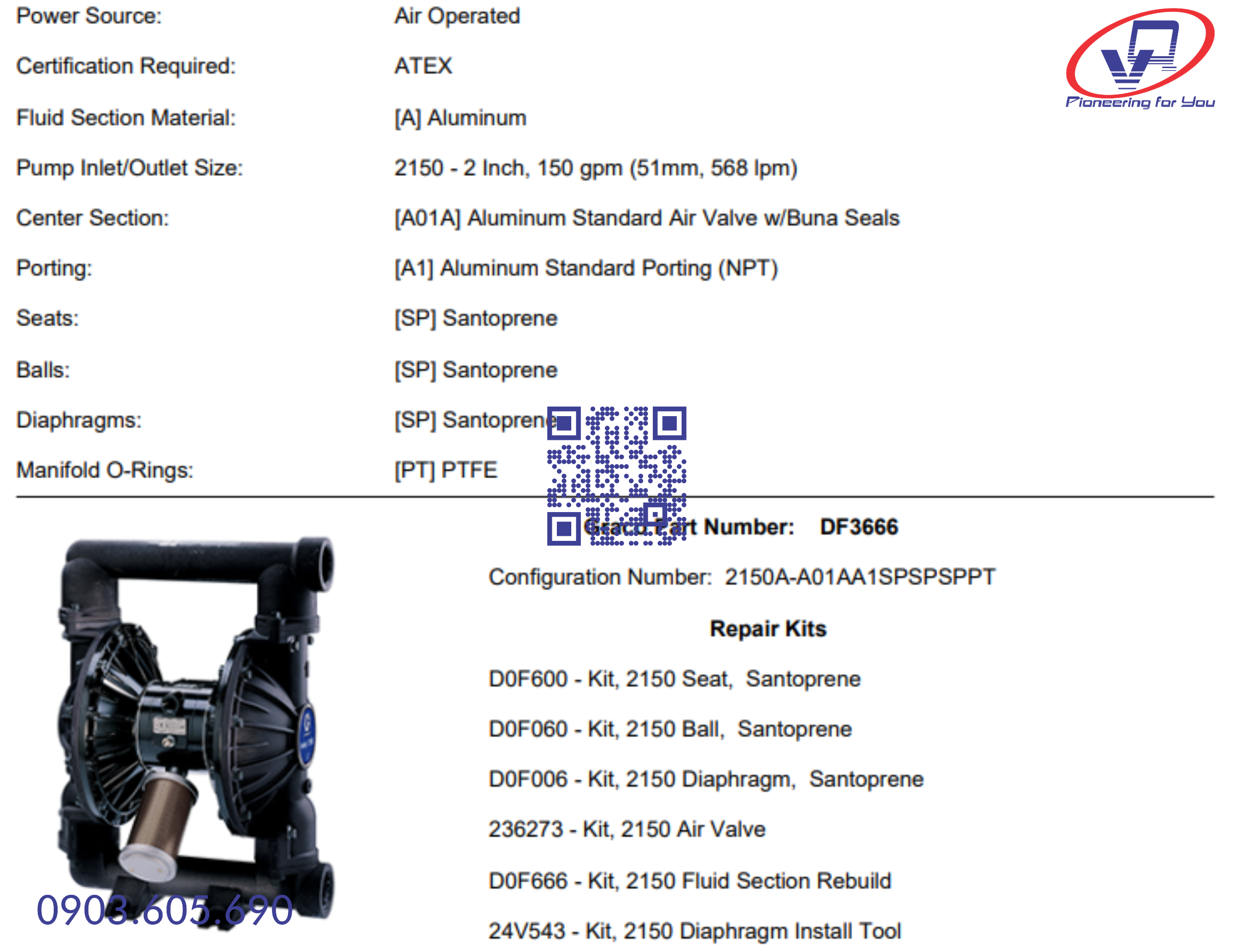 bơm màng Hysky DF3666