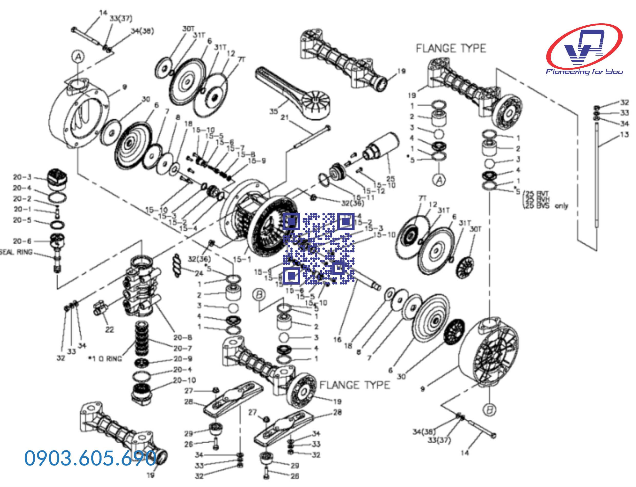 Bơm màng Yamada NDP-P25BPN