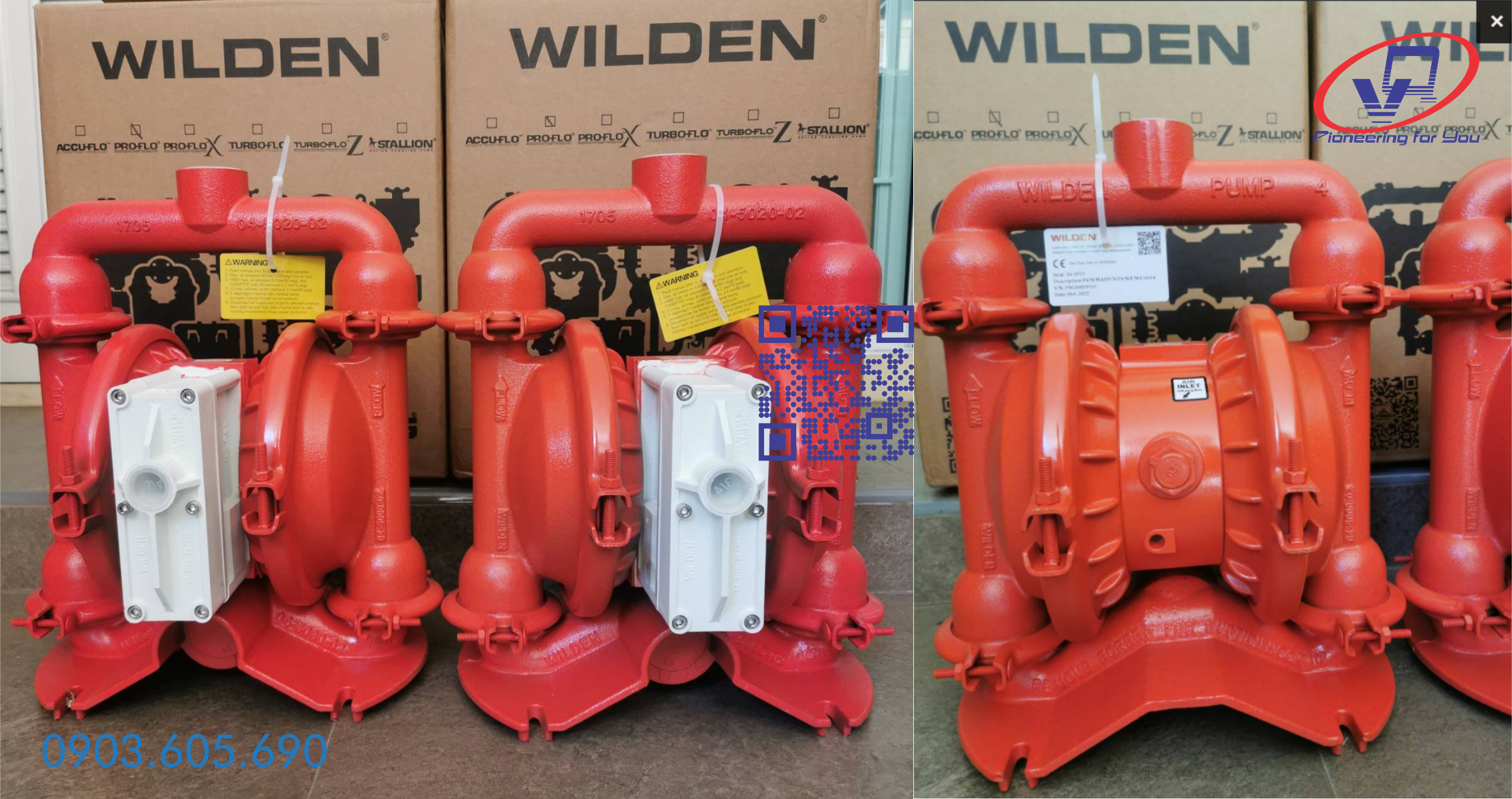 Bơm màng Wilden P4/WMAPP/ZWS/WF/WF/0014