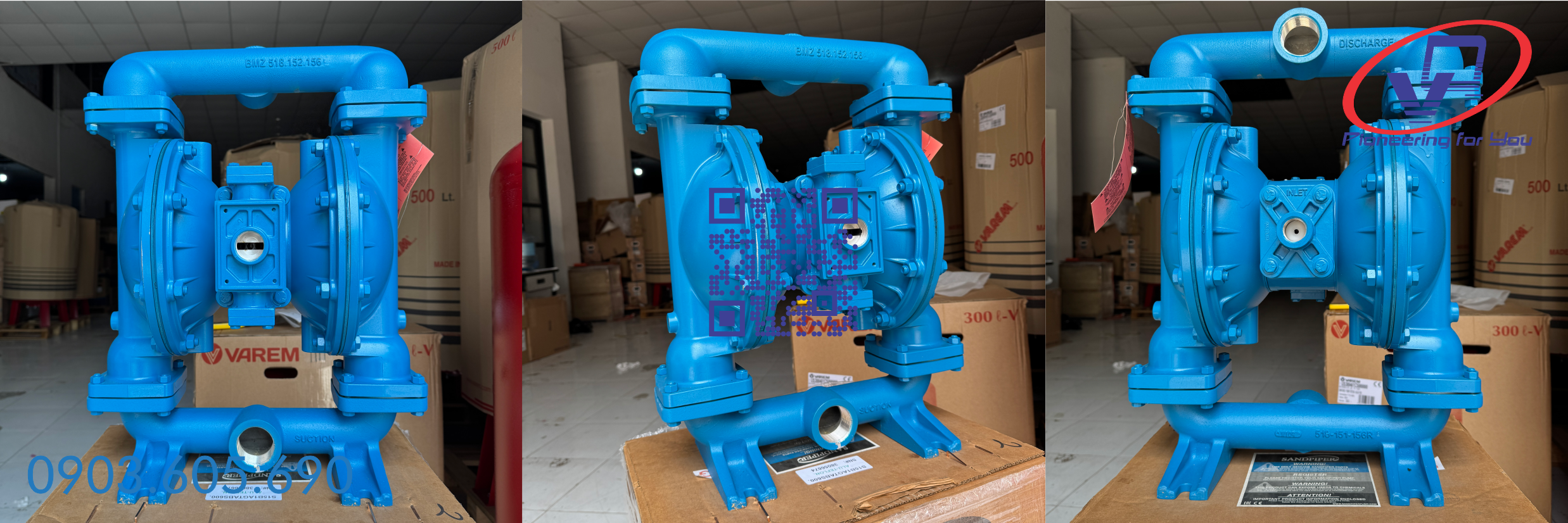 Bơm màng Sandpiper S15B1ABWABS600