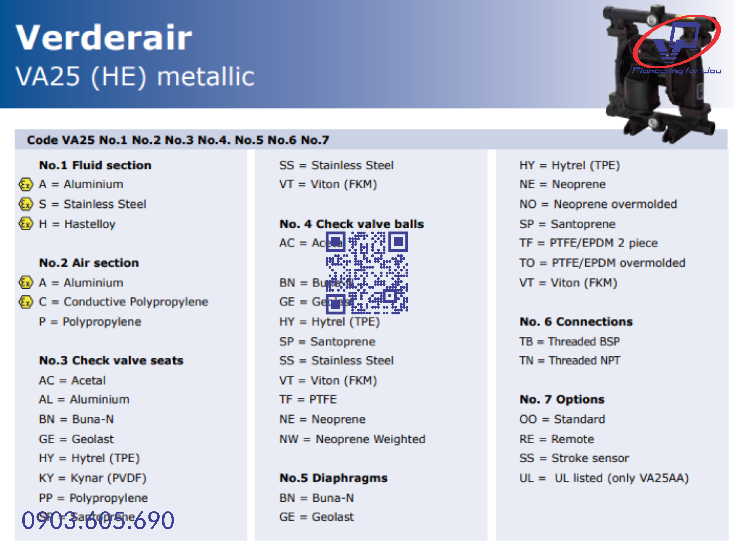 Bơm màng VerderAir VA25 850.0535